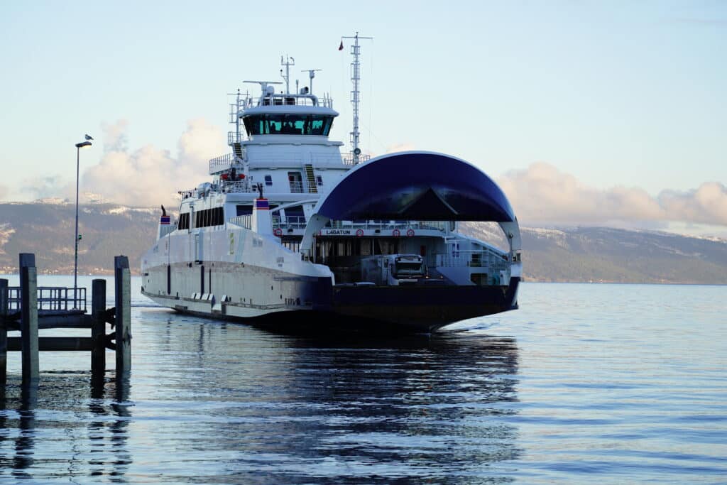 Electric ferry Flakk-Rørvik. Photo: Lars Bugge Aarset/Ocean Autonomy Cluster