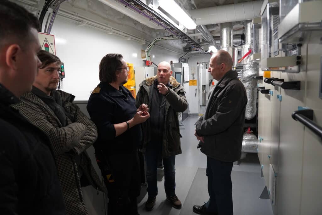 Battery room on Torghatten's electric ferry Flakk-Rørvik.Photo: Lars Bugge Aarset/Ocean Autonomy Cluster