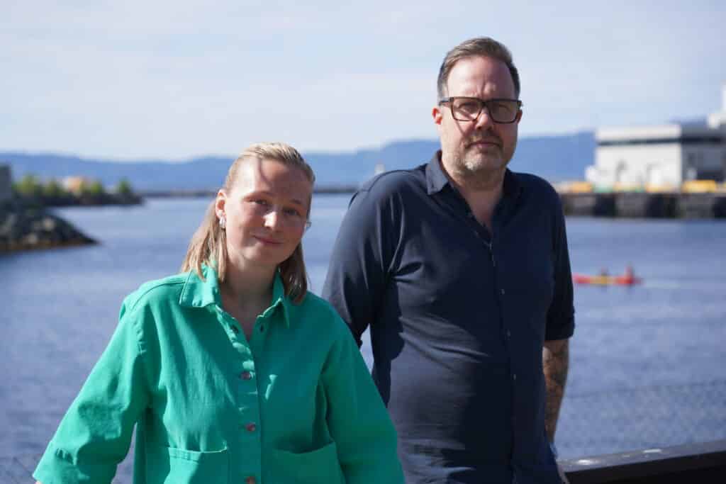 Kristina Emilie Winther Jakobsen og Frode Halvorsen. Foto: Lars Bugge Aarset/Ocean Autonomy Cluster