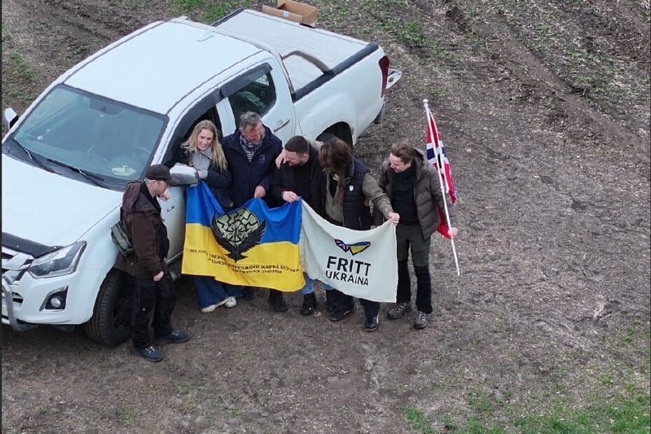 Biler fra Rissa Kraftlag. Foto: Fritt Ukraina